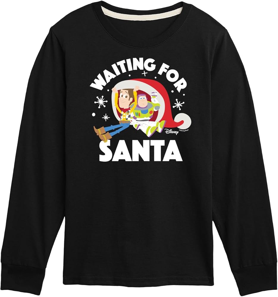 Disney Toy Story - Waiting for Santa - Toddler and Youth Long Sleeve Graphic T-Shirt