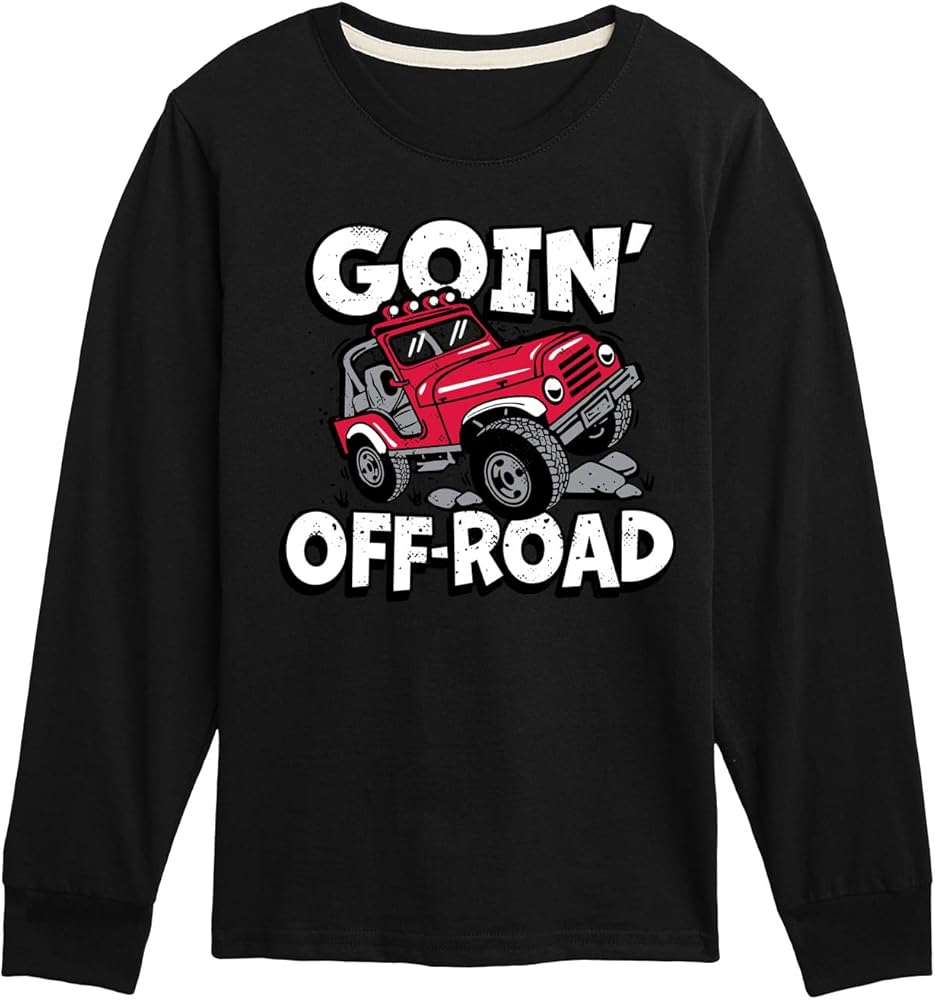 Instant Message - Transportation - Goin' Off Road SUV - Toddler & Youth Long Sleeve Graphic T-Shirt