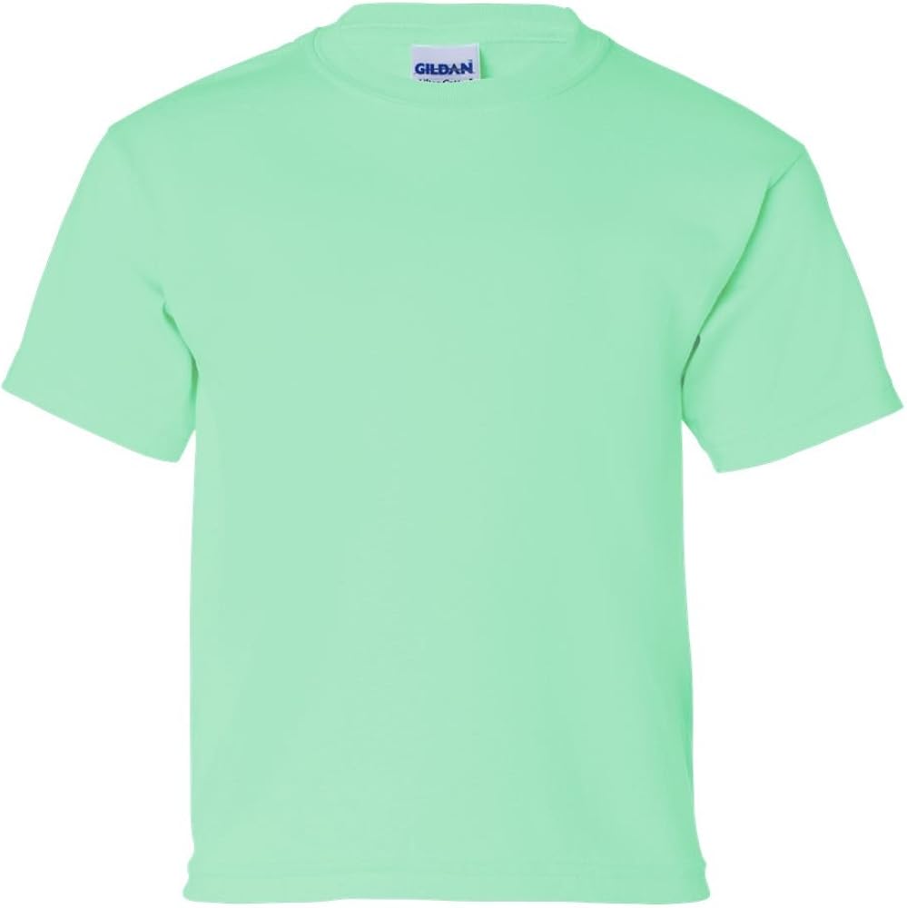 Gildan Activewear Ultra Cotton Youth Tee Shirt, L, IRISH GREEN