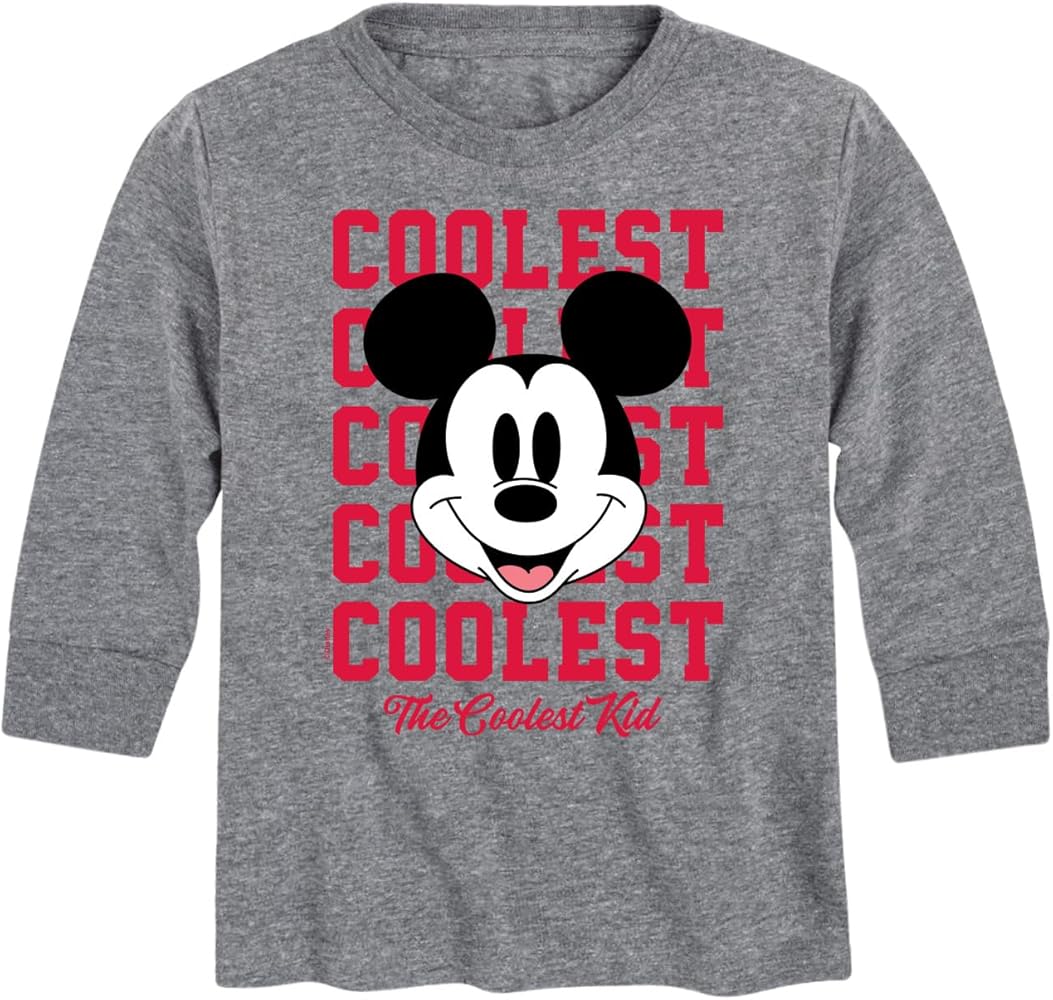 Disney Mickey & Friends - The Coolest Kid - Youth Long Sleeve Graphic T-Shirt