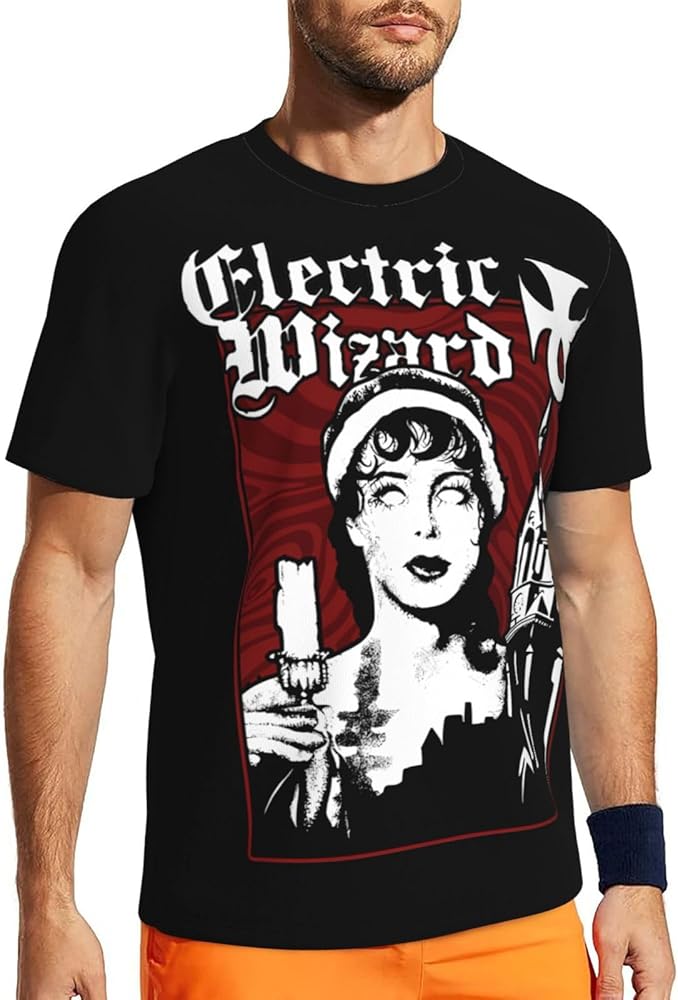 T Shirt Electric Wizard Boy's Fashion Short Sleeve Shirts Casual Round Neck Tee