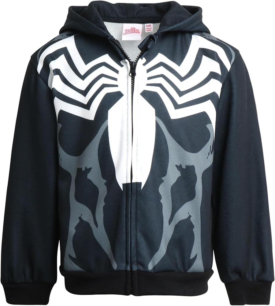 Marvel Avengers Boys' Sweatshirt - Spidey, Spider-Man, Venom, Hulk - Graphic Hoodie Sweatshirt for Boys (3T-12)