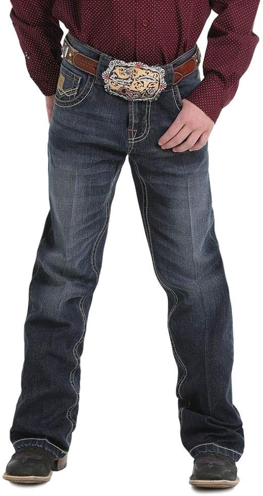 Cinch Boy's Relaxed Fit Dark Wash Jeans