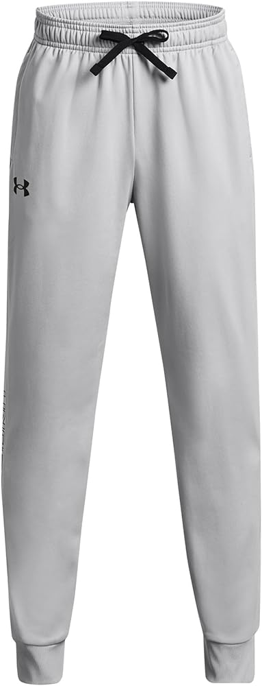 Under Armour Boys Brawler 2.0 Tapered Pants, (011) Mod Gray / / Black, Small Plus