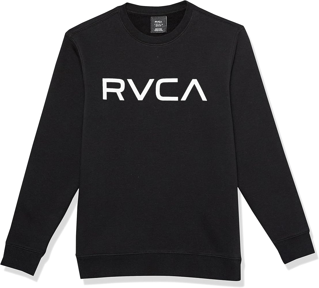 RVCA Boys' Graphic Pullover Crew Neck Sweater