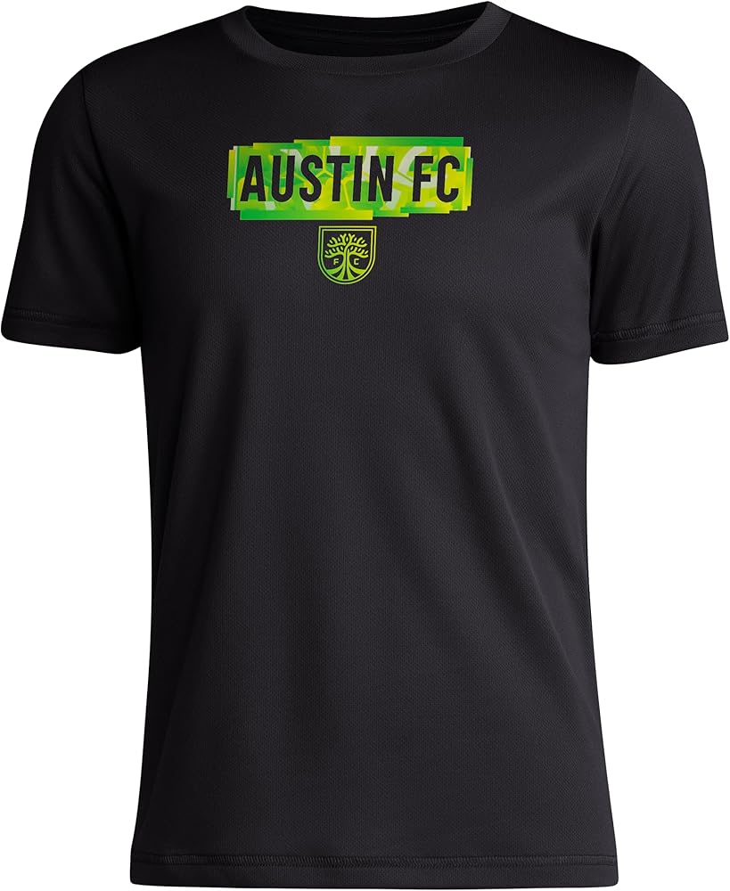 adidas Boys' Austin Fc Short Sleeve Pre-Game T-Shirt