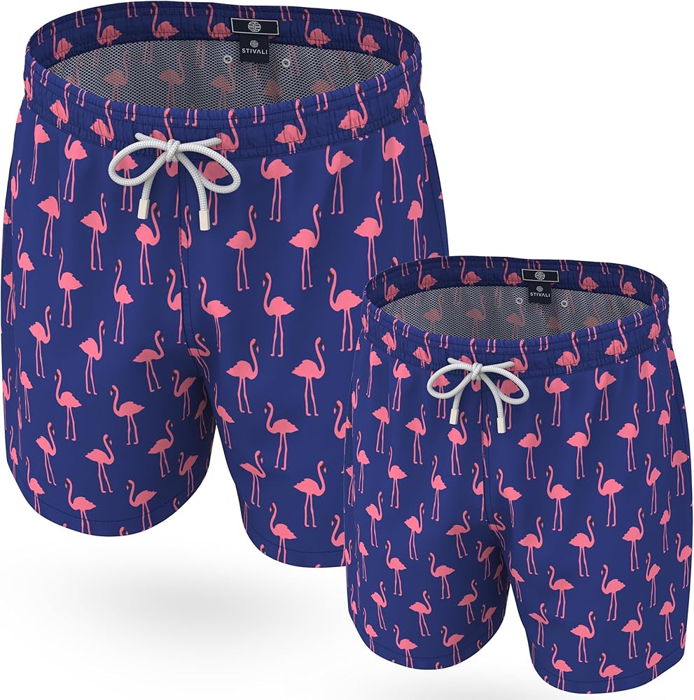 Stivali Father Son Matching Swim Trunks - Modern Swimming Trunk Set - Daddy Son Bathing Suits