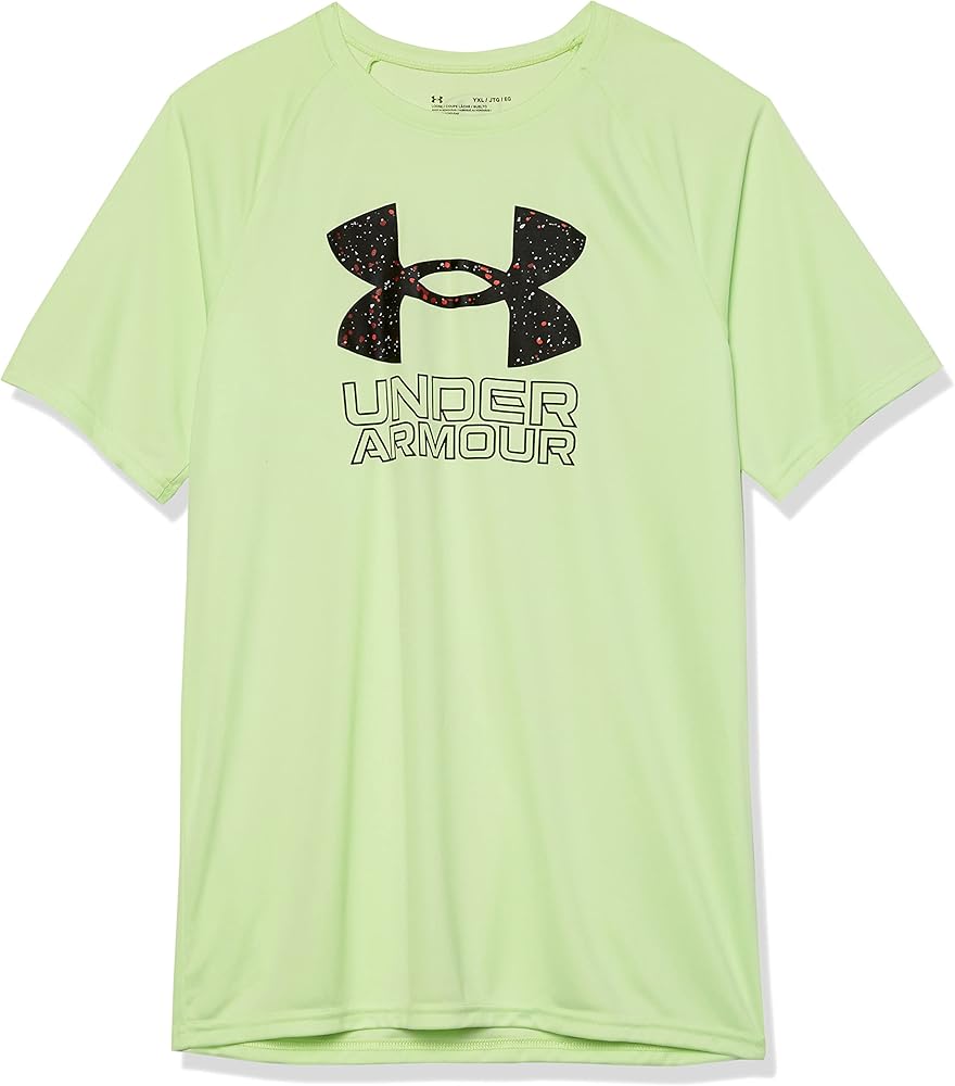 Under Armour Boys' Tech Hybrid Printed Fill Short-Sleeve T-Shirt