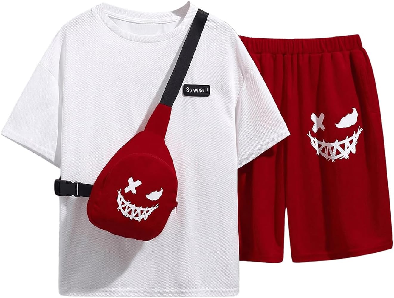 SOLY HUX Boy's Clothing Sets Cartoon Graphic Short Sleeve T Shirt and Shorts Set 2 Piece Outfits