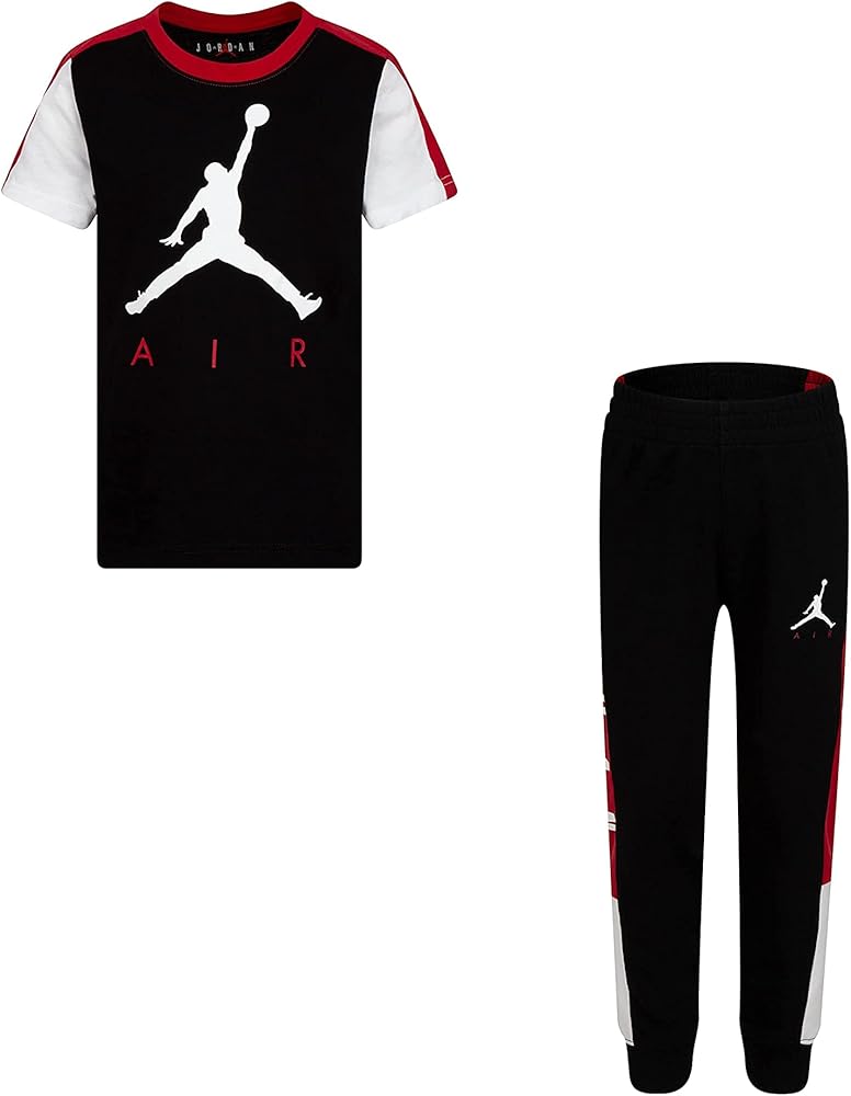 Jordan Boy's Air Transitional Set (Little Kids/Big Kids) Black 4 Little Kids