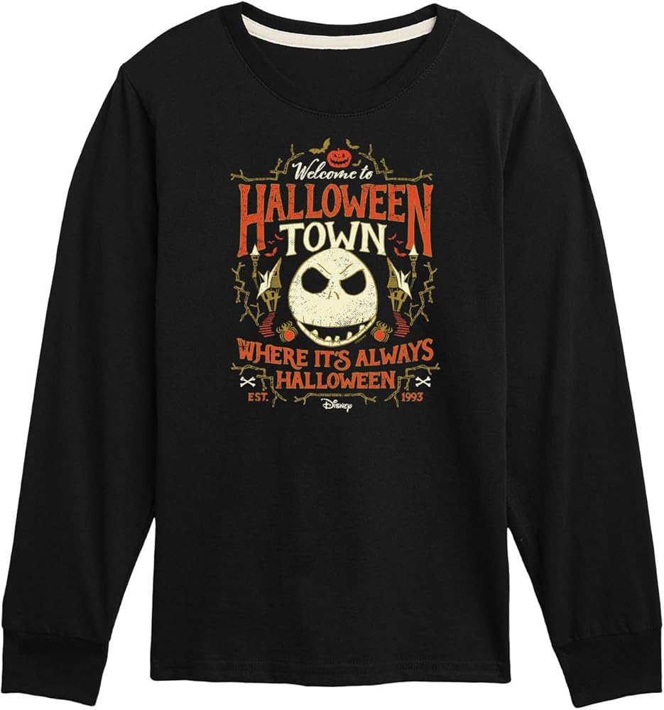 Disney - The Nightmare Before Christmas - Halloween Town - Toddler & Youth Long Sleeve Graphic T-Shirt