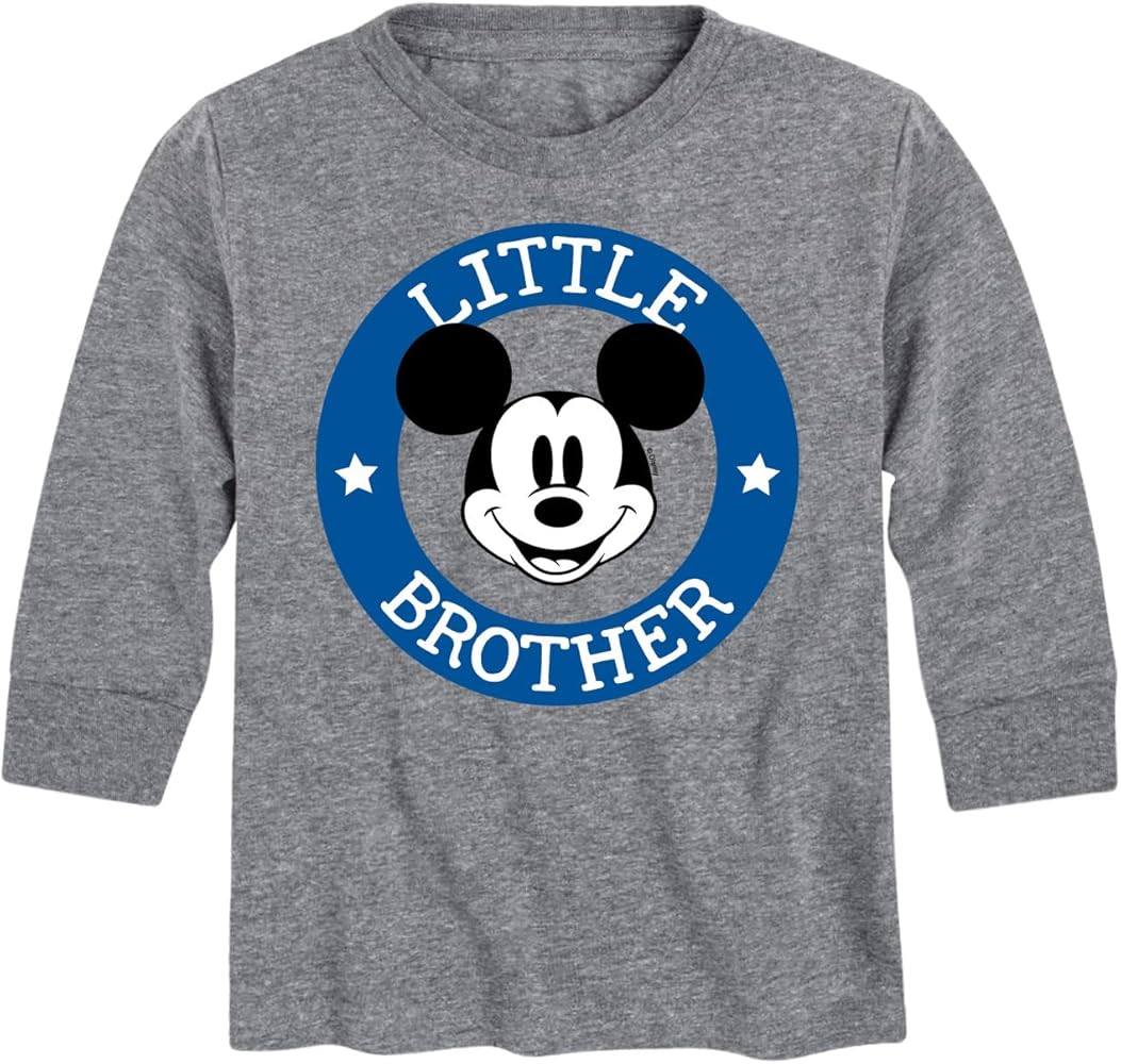 Disney Jr. Mickey & Friends - Mickey Little Brother - Youth Long Sleeve Graphic T-Shirt