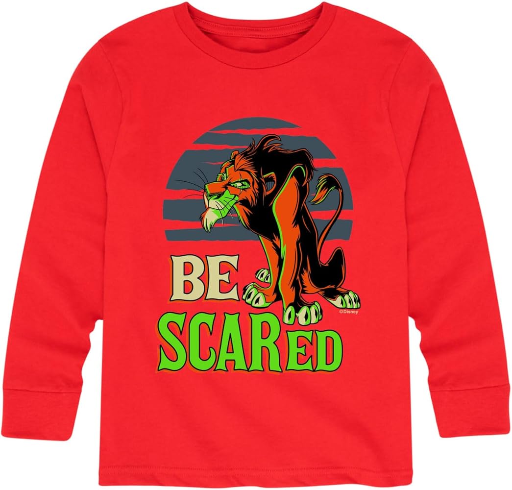 Disney Villains - Be Scared - Toddler and Youth Long Sleeve Graphic T-Shirt