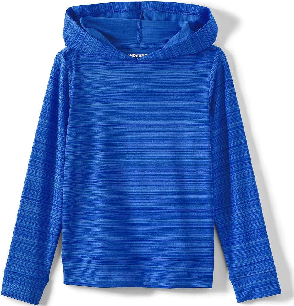 Lands' End K LS UPF Sun Hoodie Electric Blue Kids X-Small