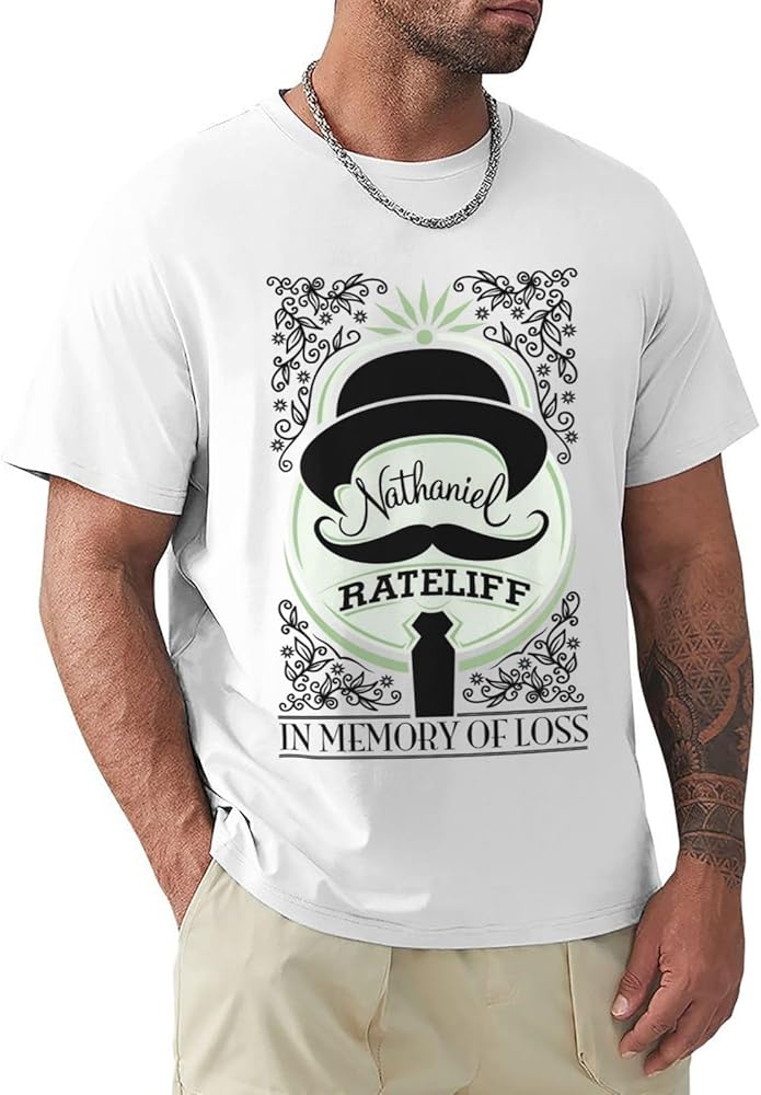 Nathaniel Rateliff & The Night Sweats T Shirt Men's Fashion Short Sleeve Tops Summer Casual Tee Black