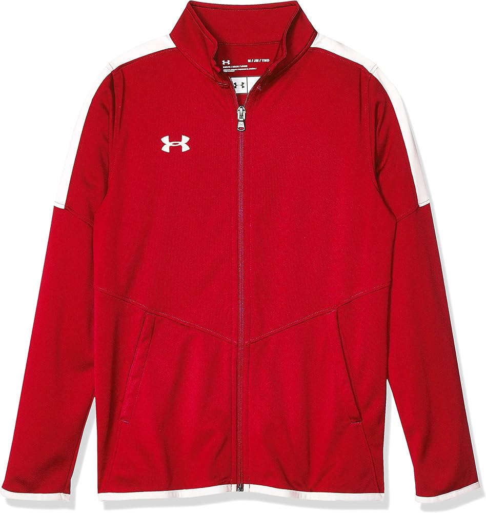 Under Armour Boys' UA Rival Knit Jacket Youth X-Large Red