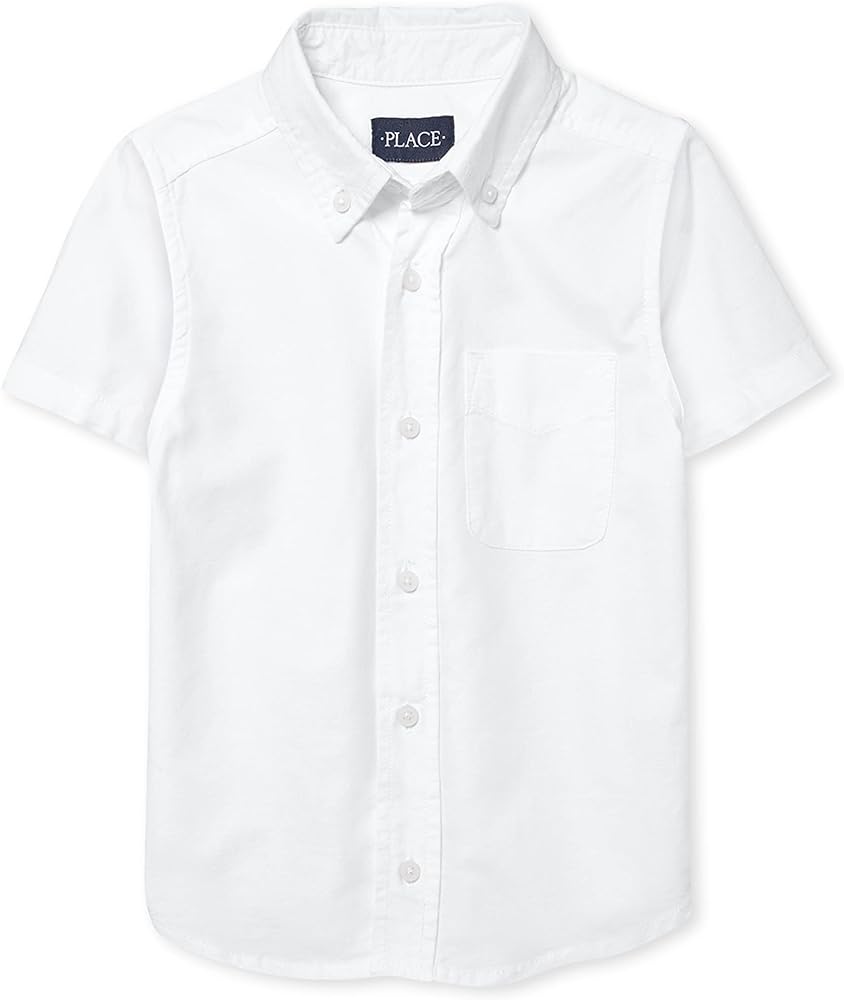 The Children's Place Boys Short Sleeve Oxford Shirt