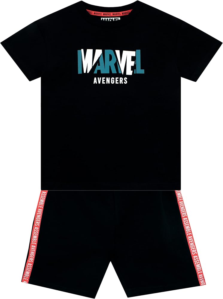 Marvel Avengers T-Shirt and Shorts Set Superhero Daywear for Kids