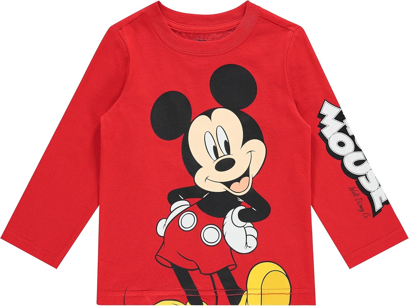 Disney Boys Mickey Mouse Toddler Shirt - Boys Mickey Mouse Cluehouse Classic Long Sleeve T-Shirt