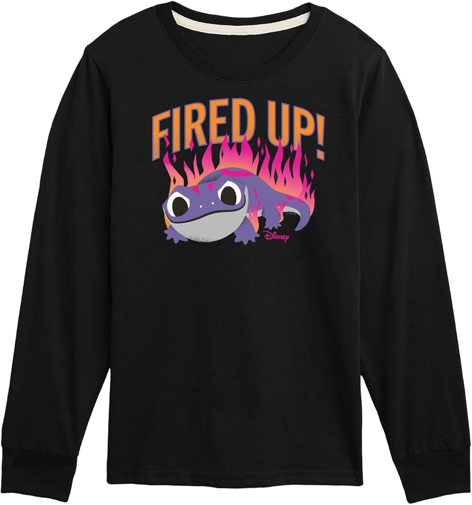 Disney Frozen 2 - Fired Up - Toddler and Youth Long Sleeve Graphic T-Shirt