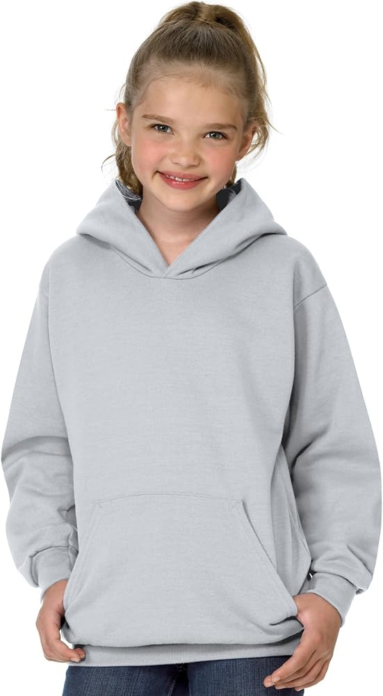 Hanes boys Youth ComfortBlend EcoSmart Pullover Hoodie(P473)-Ash-XL