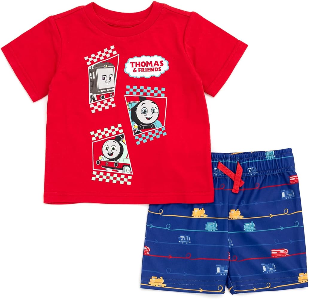 Thomas & Friends Percy T-Shirt and Shorts Outfit Set Infant to Little Kid