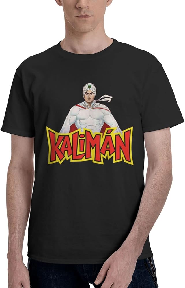 Anime Kaliman T Shirt Mens Summer Manga O-Neck T-Shirts Casual Short Sleeves Tee