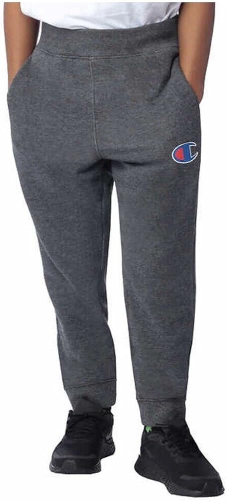 Champion Youth Boy's Jogger Sweatpant (as1, Alpha, l, Regular, Granite Heather, Large(14/16))