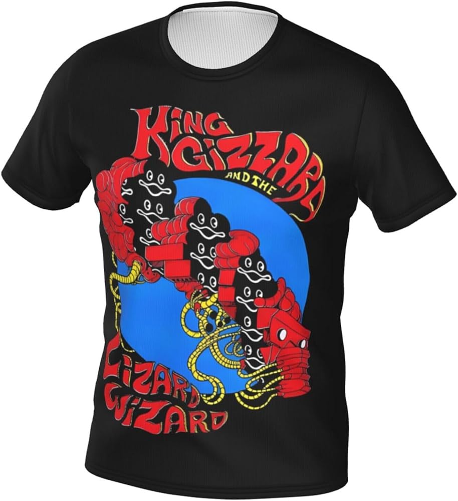 Rock Band T Shirts King Gizzard and Lizard Wizard Men's Summer Cotton Tee Crew Neck Short Sleeve T-Shirt