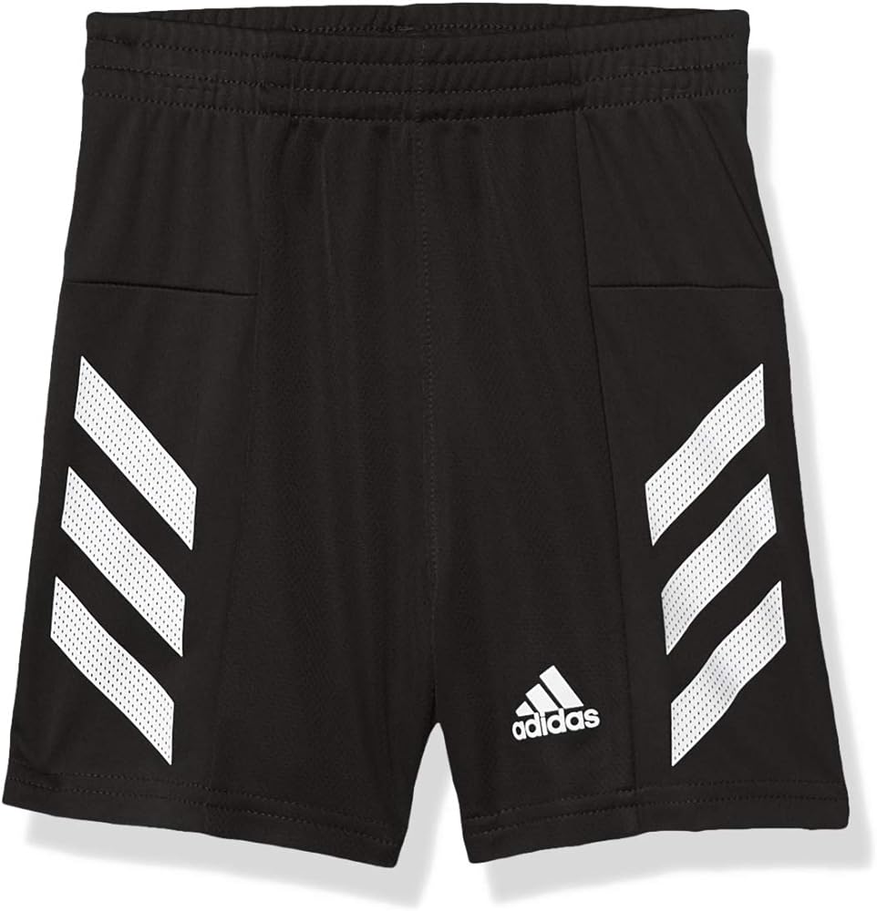 adidas Boys' Little Athletic Shorts, PRO Sport 3S Adi Black, 4