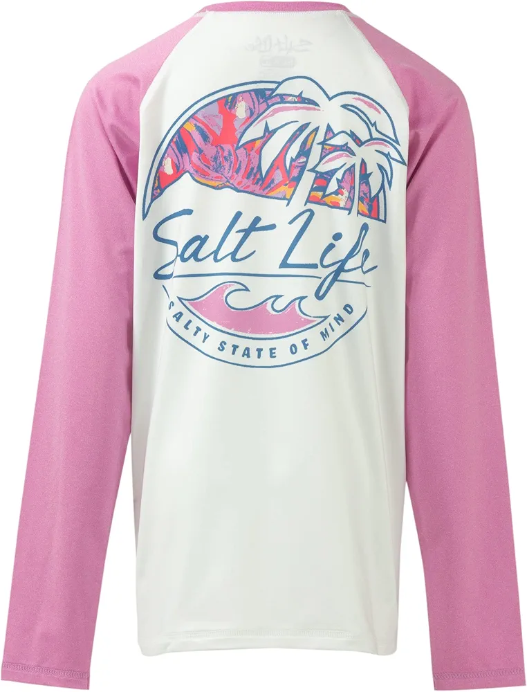 Salt Life Boys' Shady Palms Youth Long Sleeve Performance Shirt