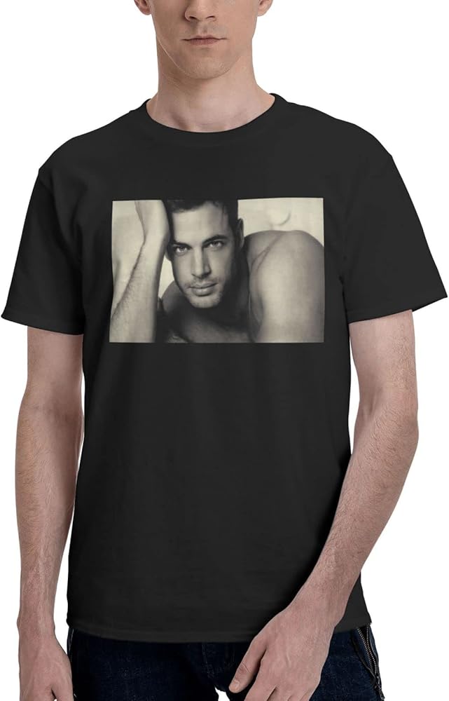 William Levy T Shirt Mens Lightweight Soft Short Sleeve Casual Basic O-Neck Tee Tops