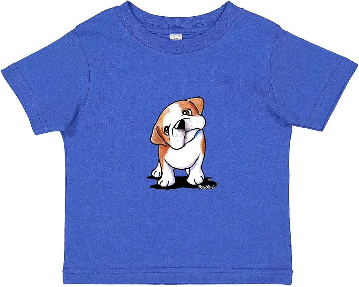 inktastic KiniArt Bulldog Puppy Toddler T-Shirt - KiniArt