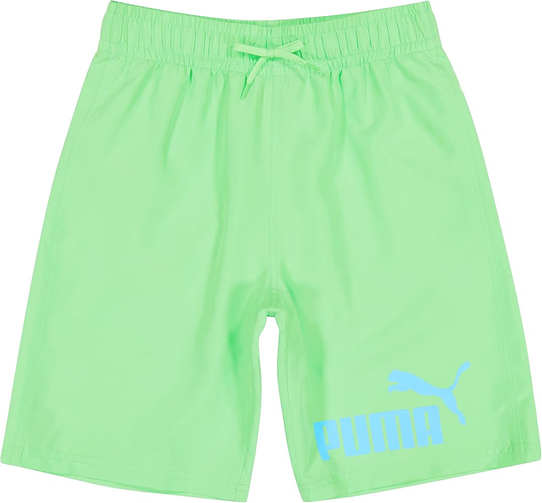 PUMA Boys' Number One Logo Swim Trunks