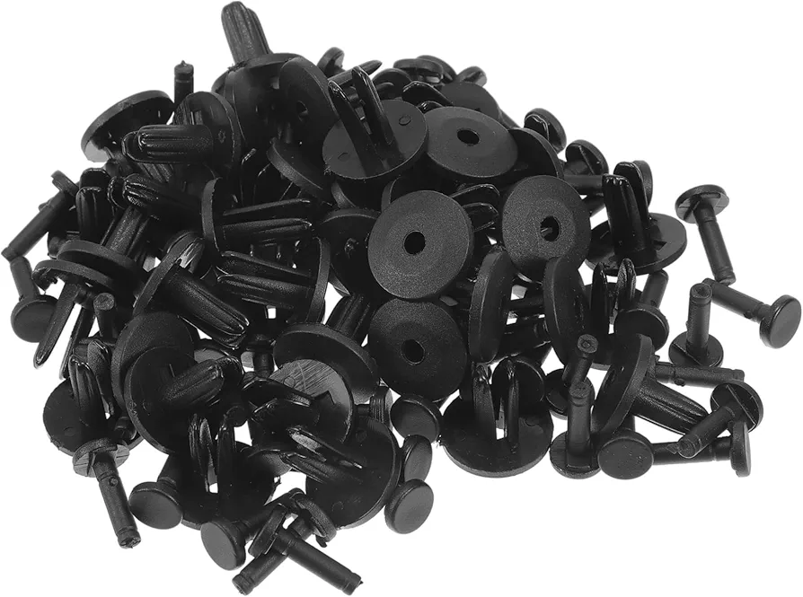 Car Front Fender Skirt Clip for GM for Chrysler Durable No.14019205 | Bumper Push Type Plastic Retainer Rivets Black 50 Pcs