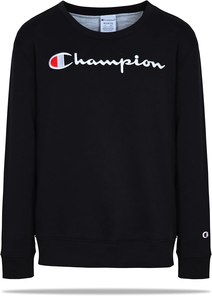 Champion Boys Sweatshirt for Kids Pullover Fleece Crewneck Sweater