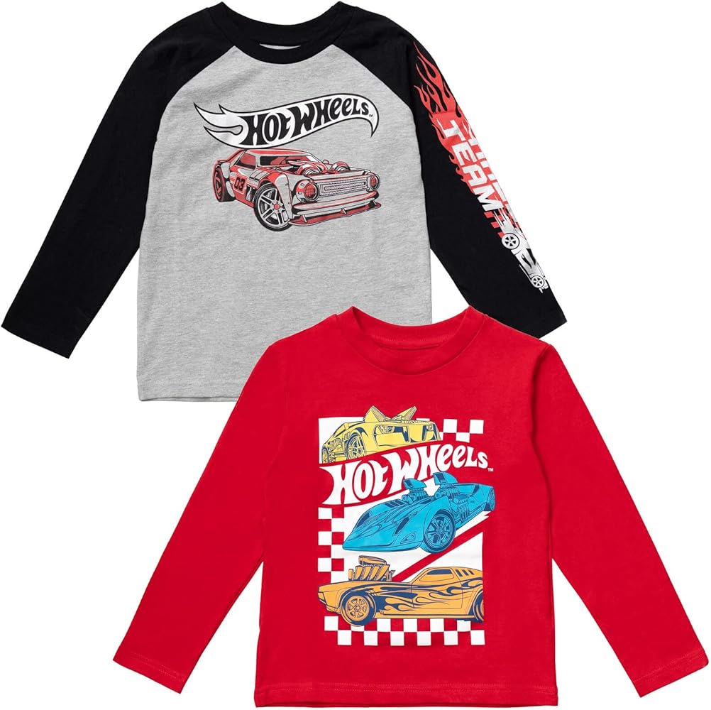 Hot Wheels 2 Pack T-Shirts Toddler to Big Kid