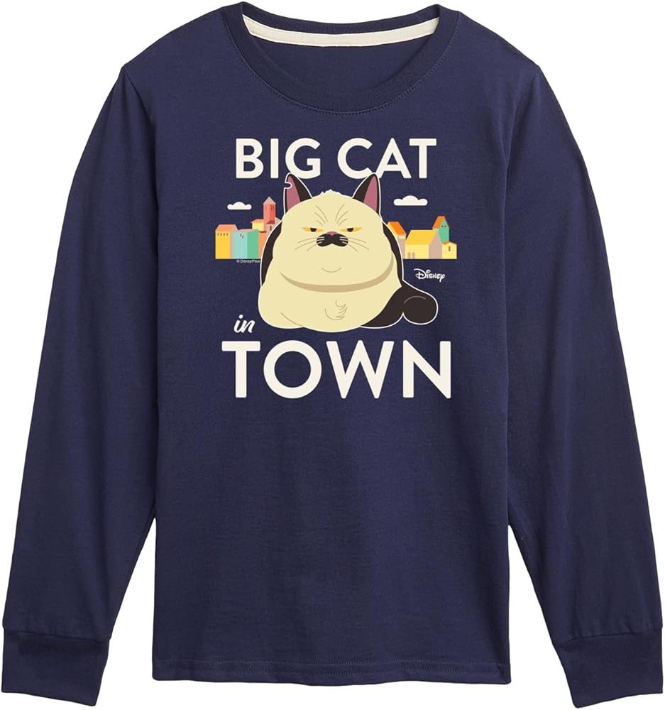 Disney Luca - Big Cat in Town - Toddler and Youth Long Sleeve Graphic T-Shirt