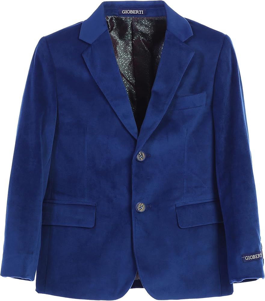 Gioberti Boys Formal Velvet Blazer