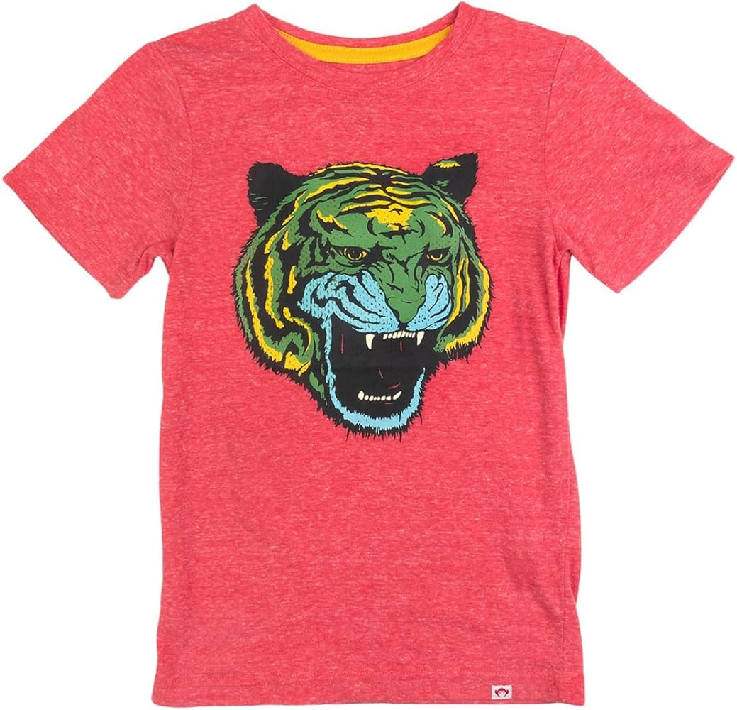 Appaman Boys' Tiger Roar Graphic Short Sleeve Tee (Toddler/Little Big Kid)