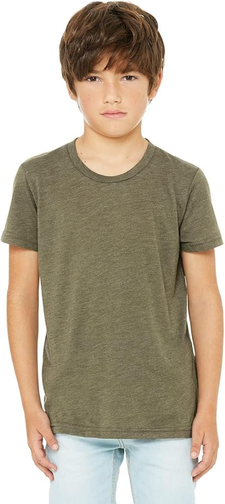 Bella Canvas Youth Triblend Short-Sleeve T-Shirt XL Olive Triblend