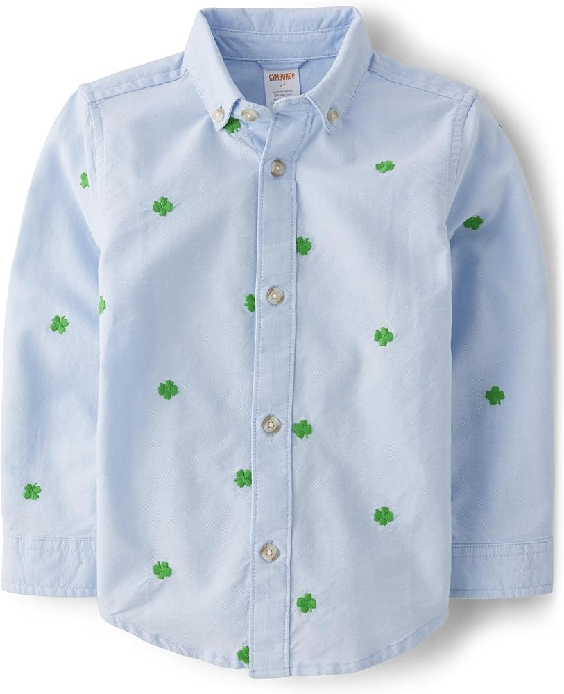 Gymboree,and Toddler Long Sleeve Button Up Shirts,Daybreak,2T