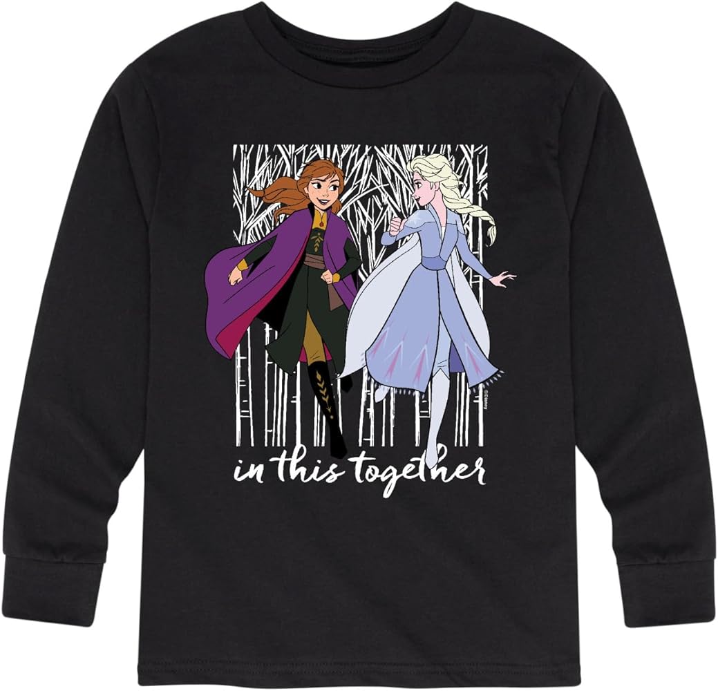 Disney Frozen 2 - in This Together - Toddler and Youth Long Sleeve Graphic T-Shirt