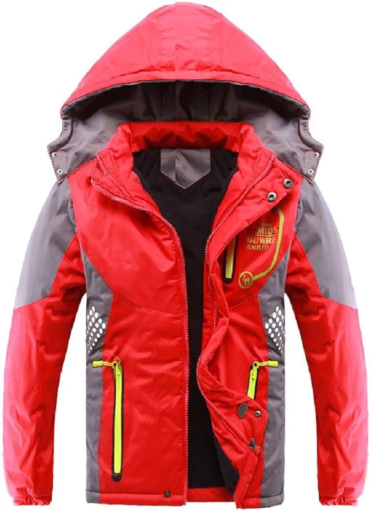 ValentinA Latest Boys Thicken Fleece Hooded Jacket Warm Quilted Coat Outdoor Cool Cute Fashion for Winter Autumn Spring