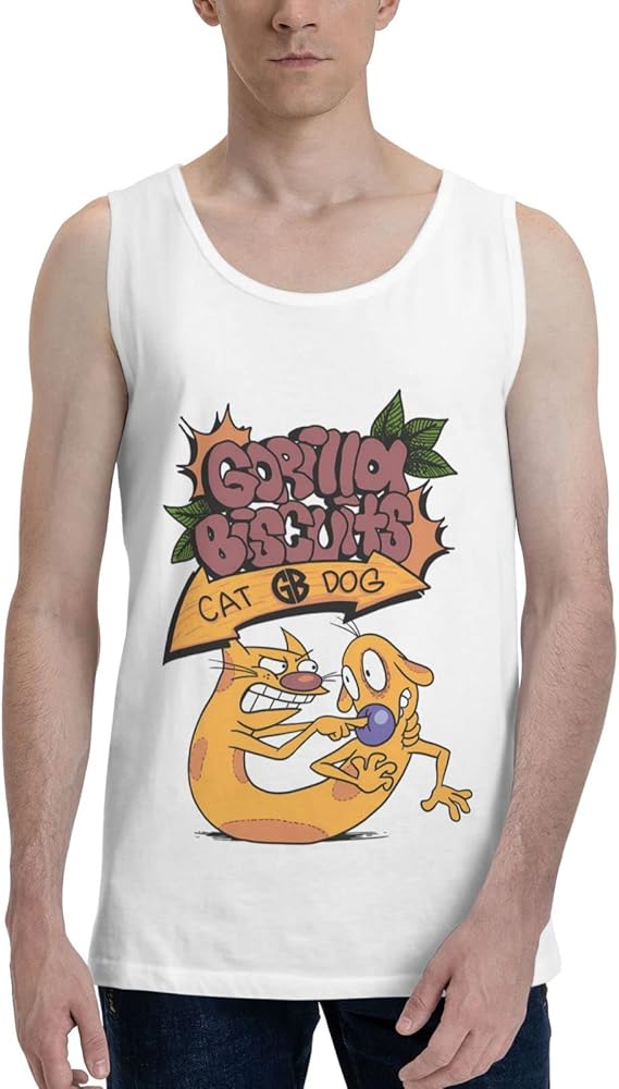 Gorilla Biscuits Band Tank Top T Shirt Man's Summer Sleeveles Shirts Fashion Exercise Vest White