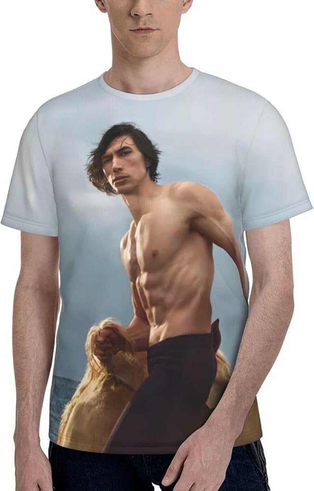 Adam Driver T Shirt Boys Summer Comfortable Fit Soft Short Sleeve Crew Neck Basic Tee Tops