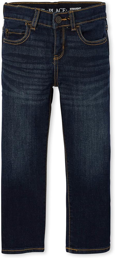 The Children's Place Boys' Stretch Straight Leg Jeans, Potter Wash