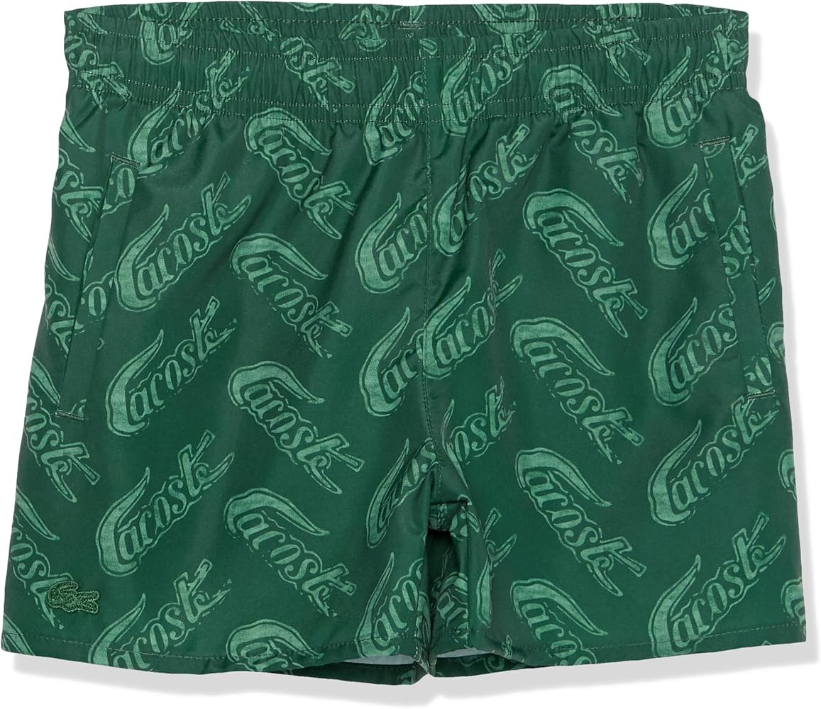 Lacoste Boys Croc Print Swimsuit