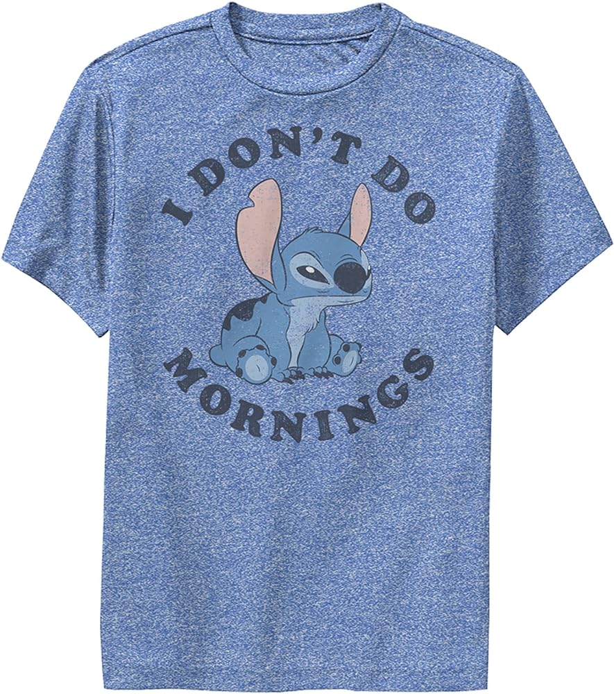 Disney Kids' Stitch Mornings T-Shirt