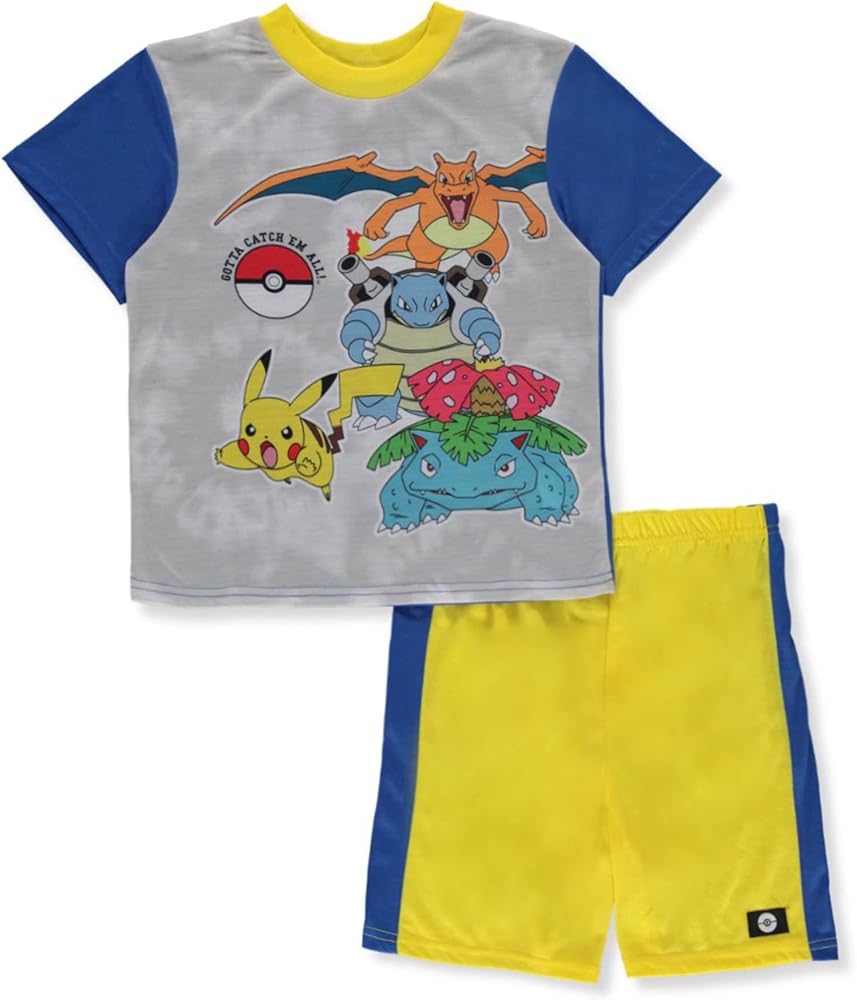 Pokemon 2-piece Loose-fit Pajama Set, Soft & Cute for Kids